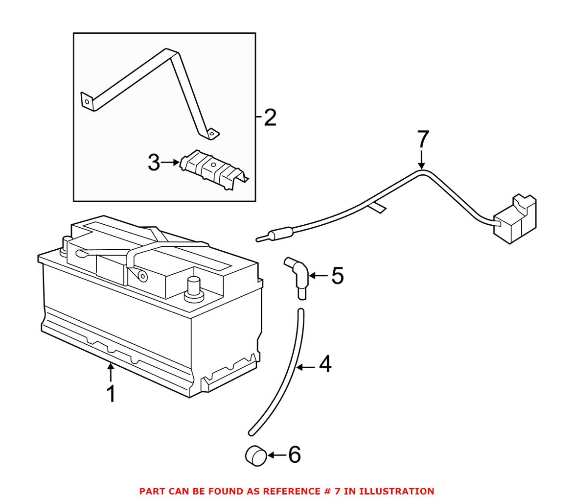 BMW Battery Cable 61129223473